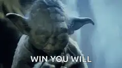 Yoda nodding win you will