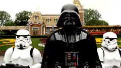 Darth Vader and Stormtroopers at Disneyland