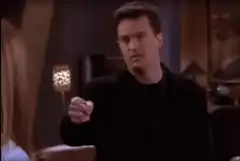 Chandler Binging and Pointing
