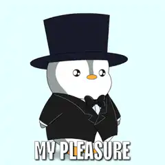 Penguin in tuxedo tipping hat
