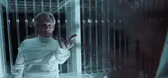 Doctor Strange pointing at Thanos