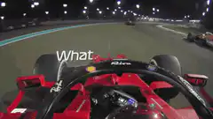 F1 driver reacts to another car