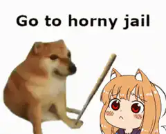 Doge bonks anime girl
