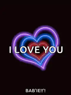 Neon Heart I Love You