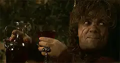 Tyrion Lannister pouring wine