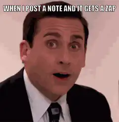 Michael Scott gets a zap