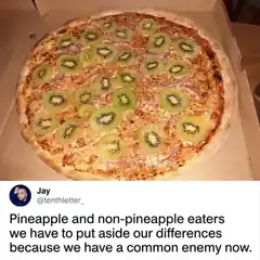 kiwi pineapple pizza meme