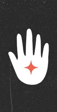 Animated hand with star