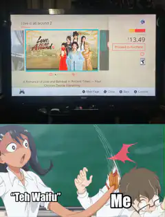 Teh Waifu throws eraser at Me