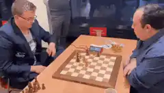Chess player faints after losing