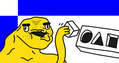 Pepe the Frog shape sorter