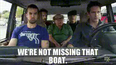 We're not missing that boat