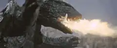 Godzilla breathing fire