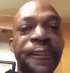 Man Crying and Smiling