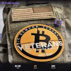 Bitcoin Veterans patch on tactical vest