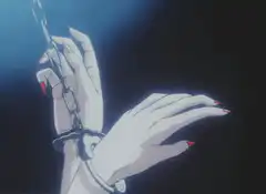 Anime woman breaking chains