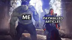 Hulk punching paywalled articles