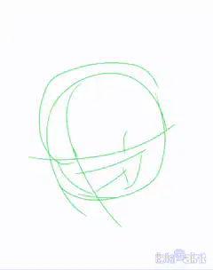 anime girl santa drawing process