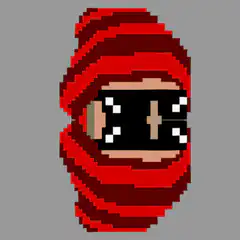 Pixel Art Ninja Face