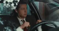 Brad Pitt dancing in car