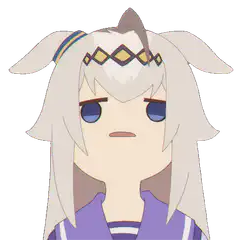 Anime girl with white hair and purple outfit
