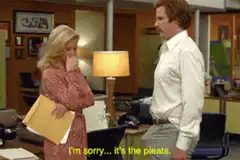 Pam Beesly sorry it's the pleats