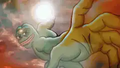 Smug Froggy with glowing orb and letter S