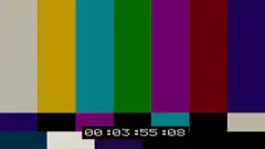 Color bars with timecode