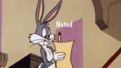 Bugs Bunny Noted