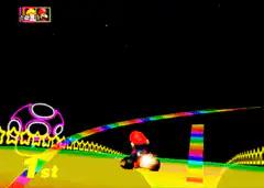 Mario Kart 64 Rainbow Road glitch