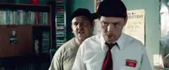 Simon Pegg as Nick Frost in Shaun of the Dead
