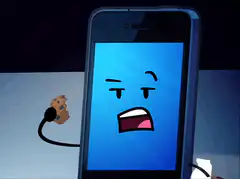 Phone eats cookie
