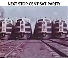 Next Stop Cent:Sat Parity Trains