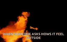 burning man outside