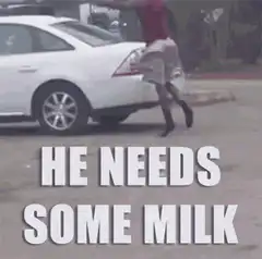 Man falls off car bumper