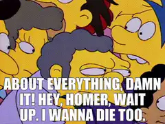 Homer Simpson crowd die too
