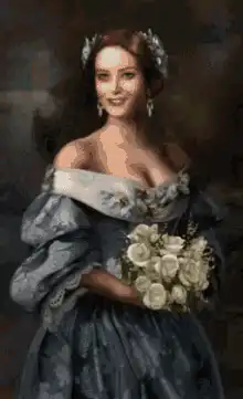 Bride portrait morphs into monster