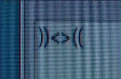 HTML tags on screen