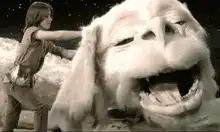 Ewok dancing with Luke Skywalker