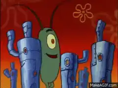 Plankton with laser eyes