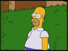 Homer Simpson fades away