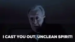 Father Merrin casts out unclean spirit