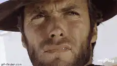 Clint Eastwood crying