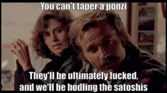 You can't taper a ponzi