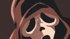 Scream Ghostface with knife