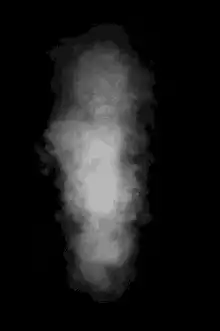 Gray smoke cloud animation