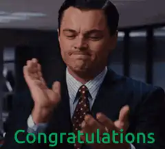 Leonardo DiCaprio sarcastic clapping congratulations