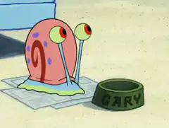 Gary the Snail Licks Bowl