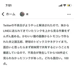 Twitter bug resolved LINE link sharing