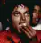 Michael Jackson eating and smiling